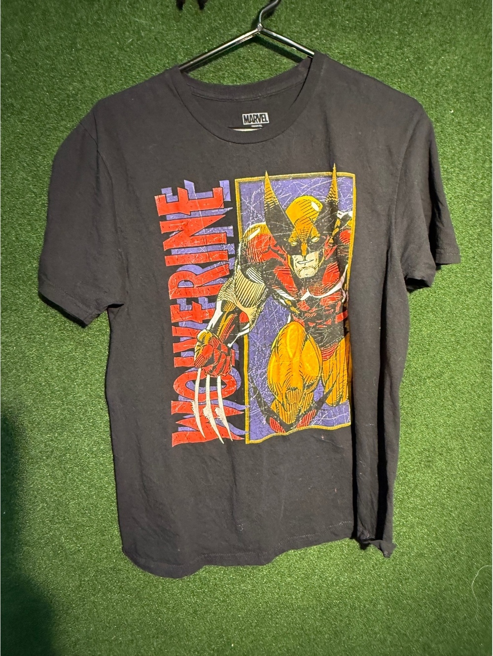 Marvel Wolverine Graphic T-Shirt Black Size M
